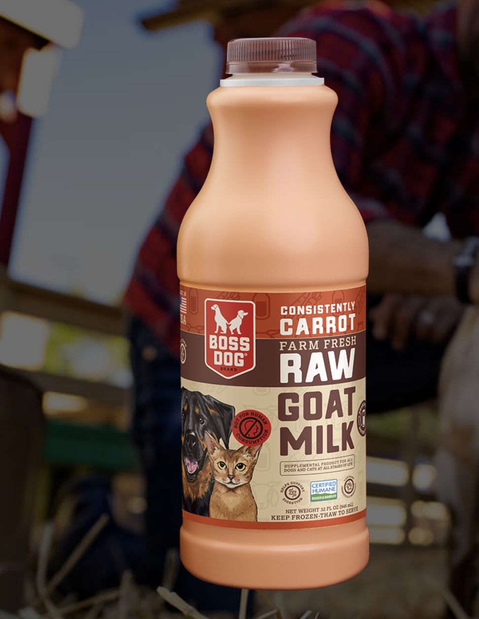 Boss Dog Frozen Raw Carrot Goat Milk 32 oz