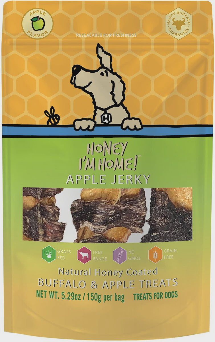 Honey I&#39;m Home Apple Jerky Dog Chews 5.29oz
