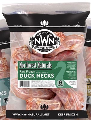 Northwest Naturals Frozen Raw Duck Necks 6 Pack