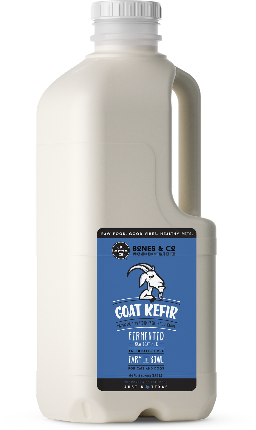 Bones &amp; Co Frozen Raw Fermented Goat Kefir 64oz