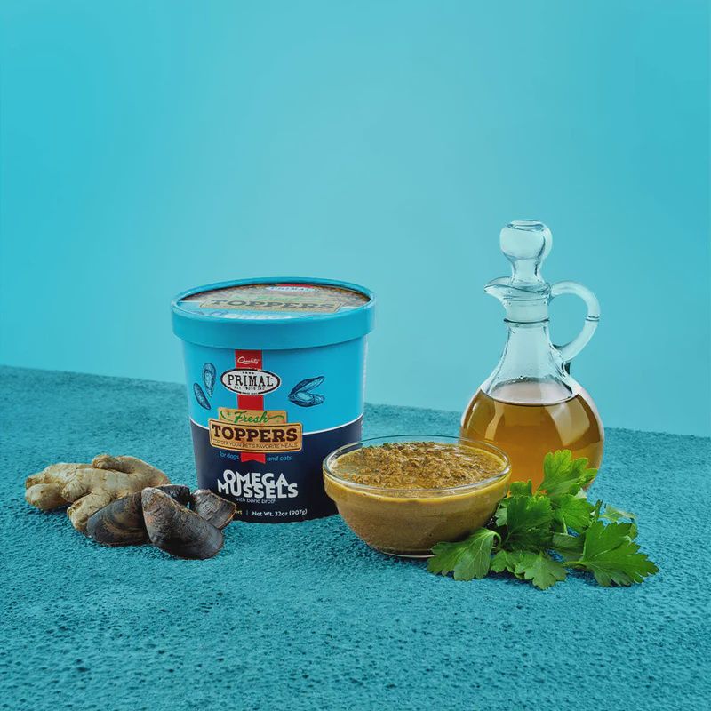 Primal Frozen Toppers Omega Mussels 16oz