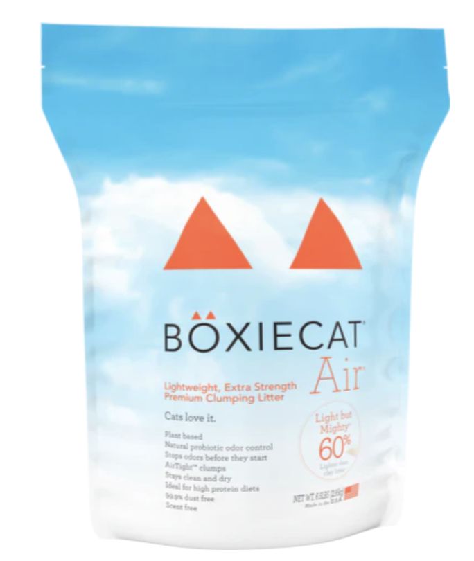 BoxieCat Air Extra Strength, Scent Free Lightweight Clumping Litter 16.5lb