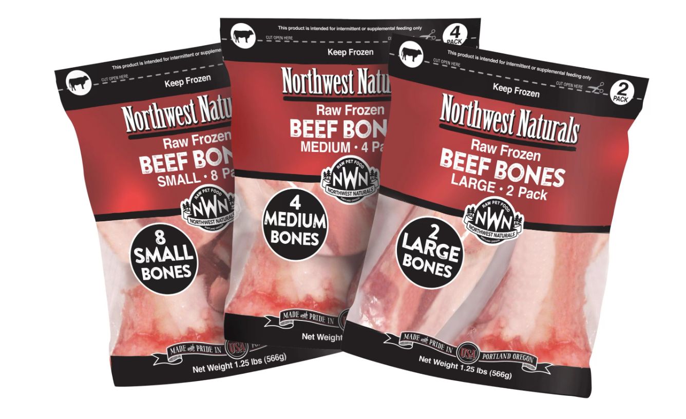 Northwest Naturals Large Frozen Raw Beef Bones 2 Pack
