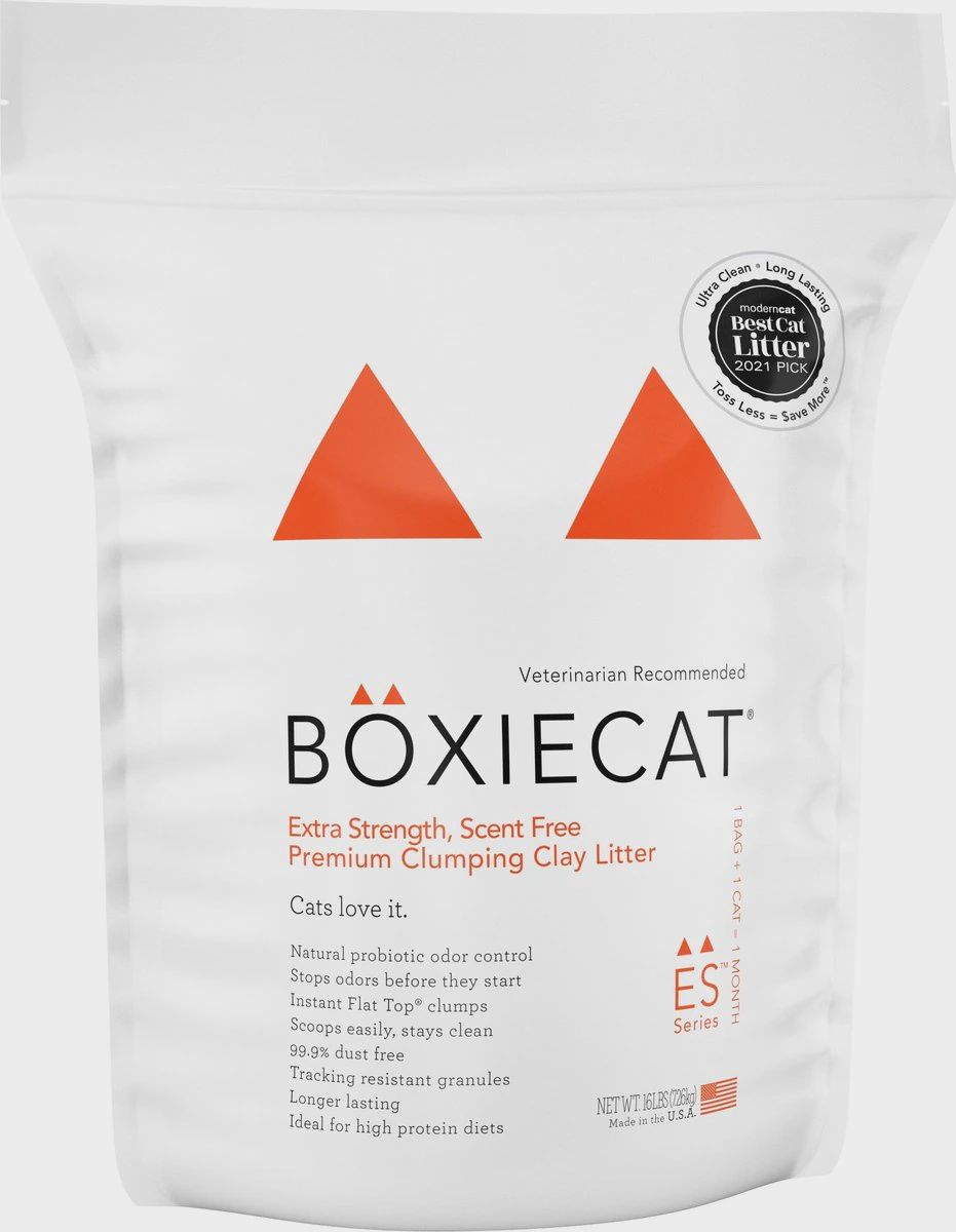 Boxiecat Extra Strength, Scent Free Clay Litter 16lb