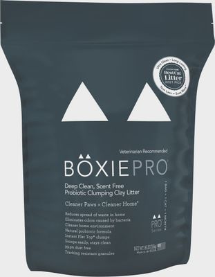 Boxiecat Pro Deep Clean, Scent Free Probiotic Clay Litter 16lb