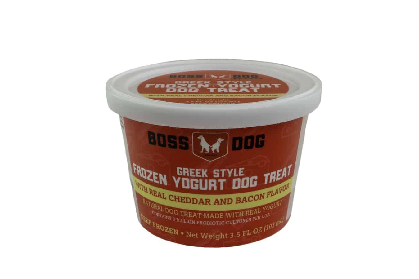 Boss Dog Frozen Yogurt Cup Cheddar and Bacon 3.5oz