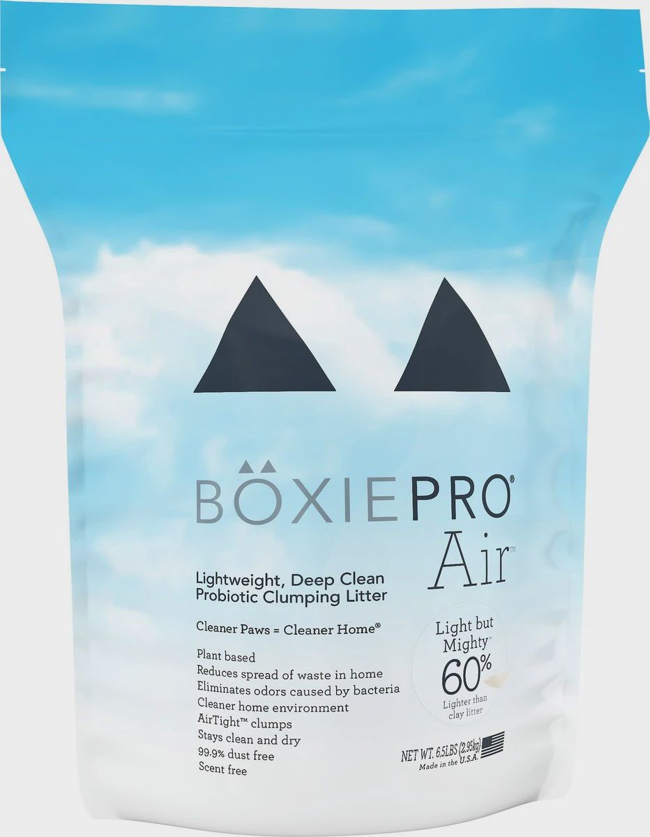 BoxieCat Pro AIR Scent Free Probiotic  Lightweight Clumping Litter 6.5lb