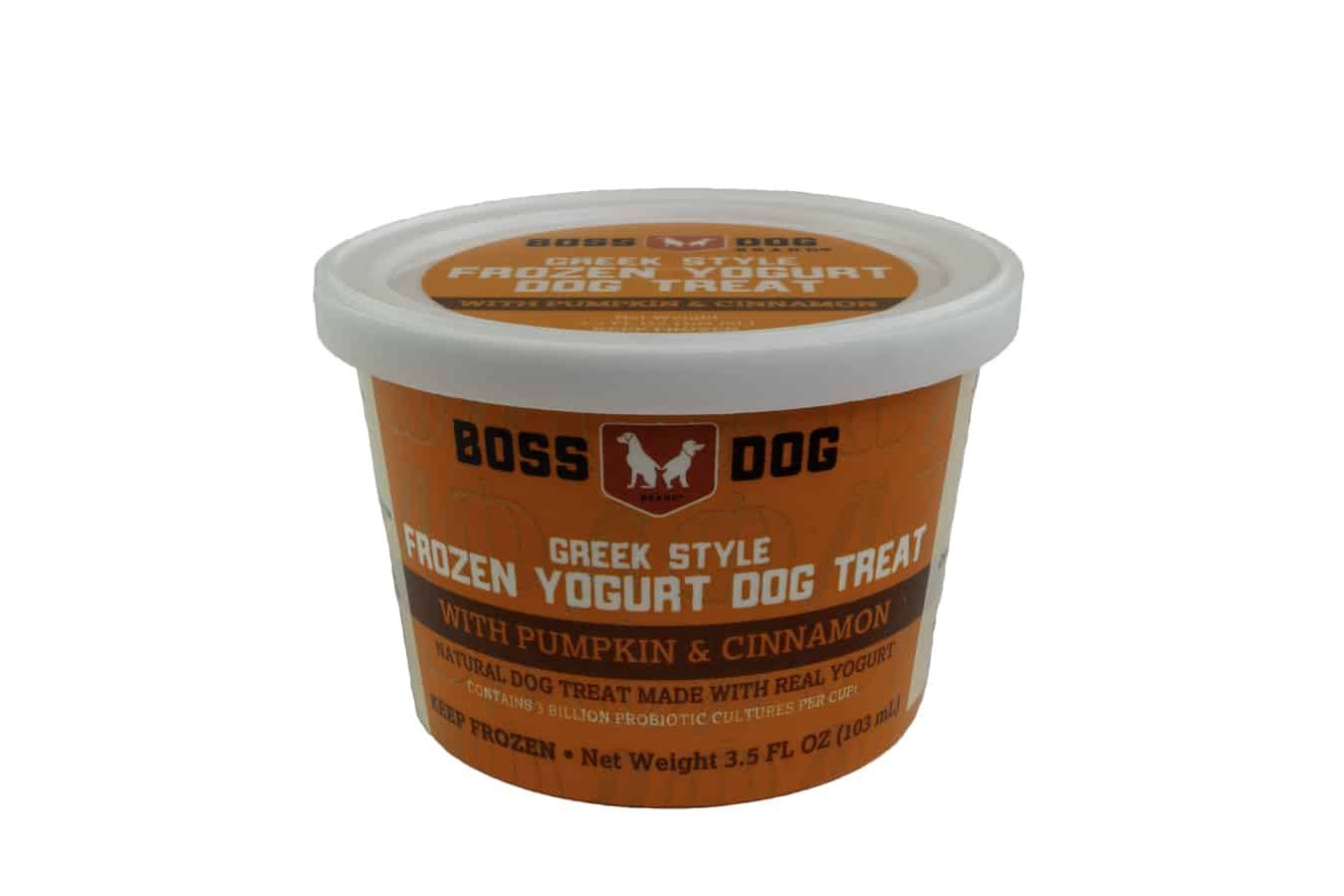 Boss Dog Frozen Yogurt Cup Pumpkin &amp; Cinnamon 3.5oz