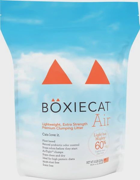 BoxieCat Air Extra Strength, Scent Free Lightweight Clumping Litter 6.5lb