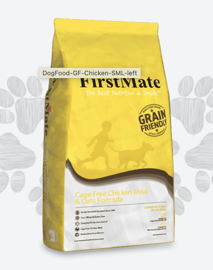 FirstMate Cage Free Chicken Meal &amp; Oats Formula Dog Food 25lb