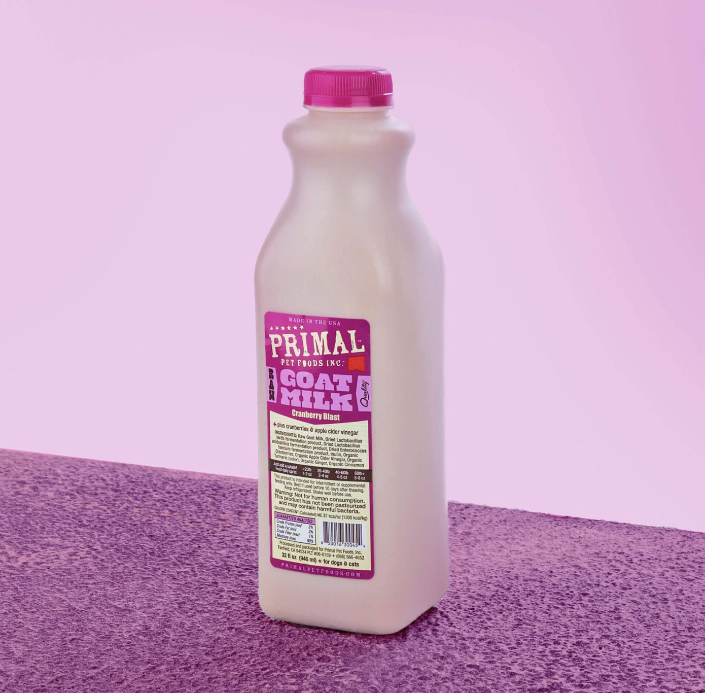 Primal Frozen Raw Goat Milk Cranberry Blast 32oz