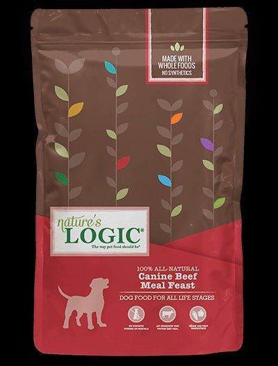 Nature&#39;s Logic Beef Meal Feast Dog Food 4.4lb