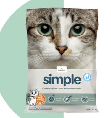 Intersand Simple Clumping Cat Litter 40lbs
