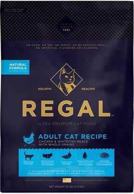 Regal Adult Cat Chicken &amp; Whitefish Recipe Cat Food 12lb