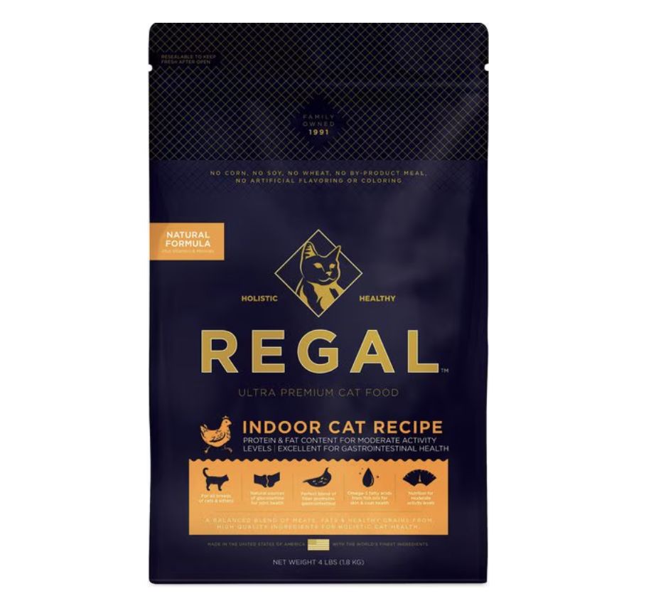 Regal Indoor Cat Recipe Cat Food 4lb