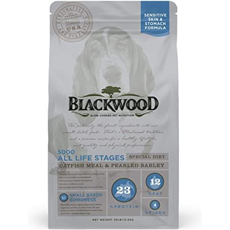 Blackwood 5000 Catfish Meal &amp; Pearled Barley Sensitive Skin &amp; Stomach Formula Dog Food 5lb