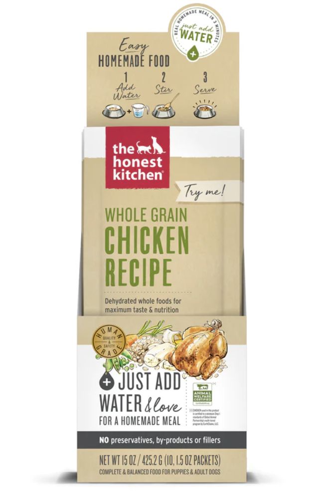 The Honest Kitchen Dehydrated Whole Grain Chicken Dog Food Sample