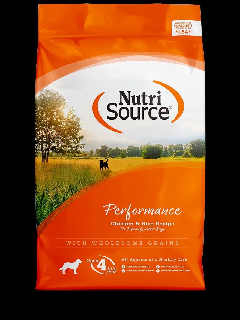 NutriSource Performance Chicken &amp; Rice Recipe Dog Food 40lb