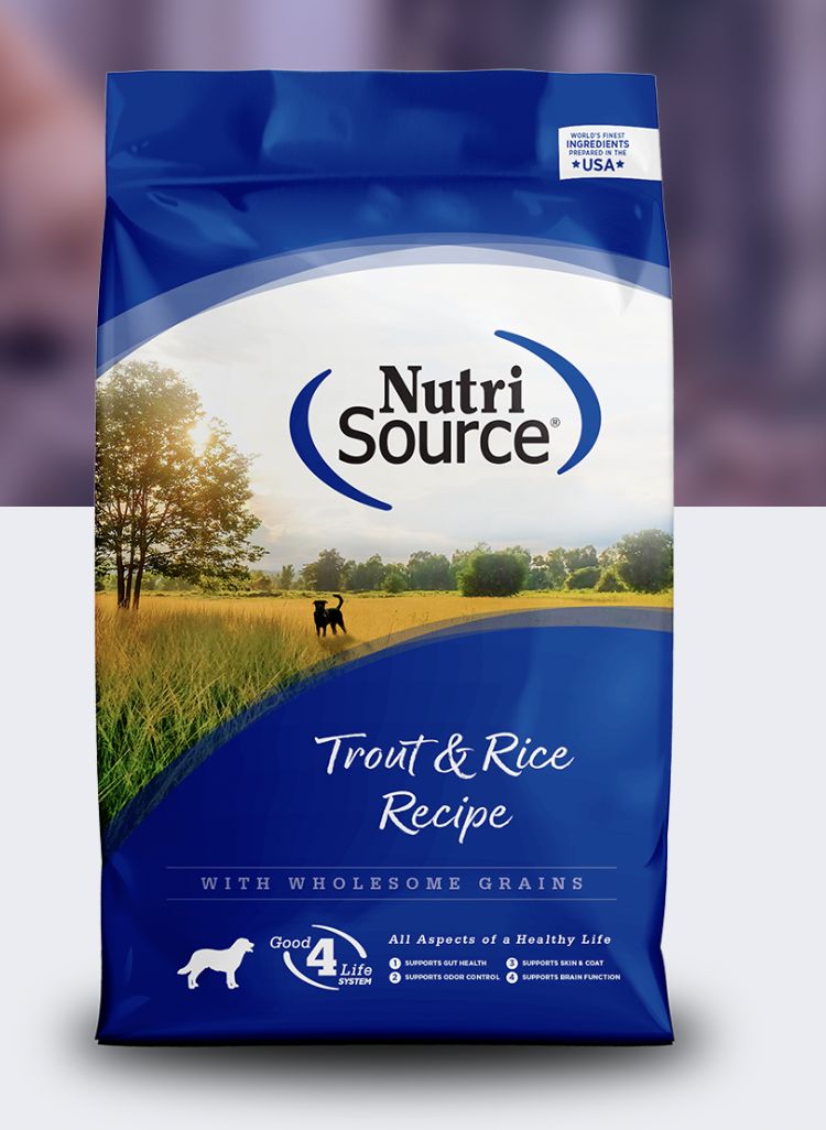 NutriSource Trout &amp; Rice Formula Dog 26lb