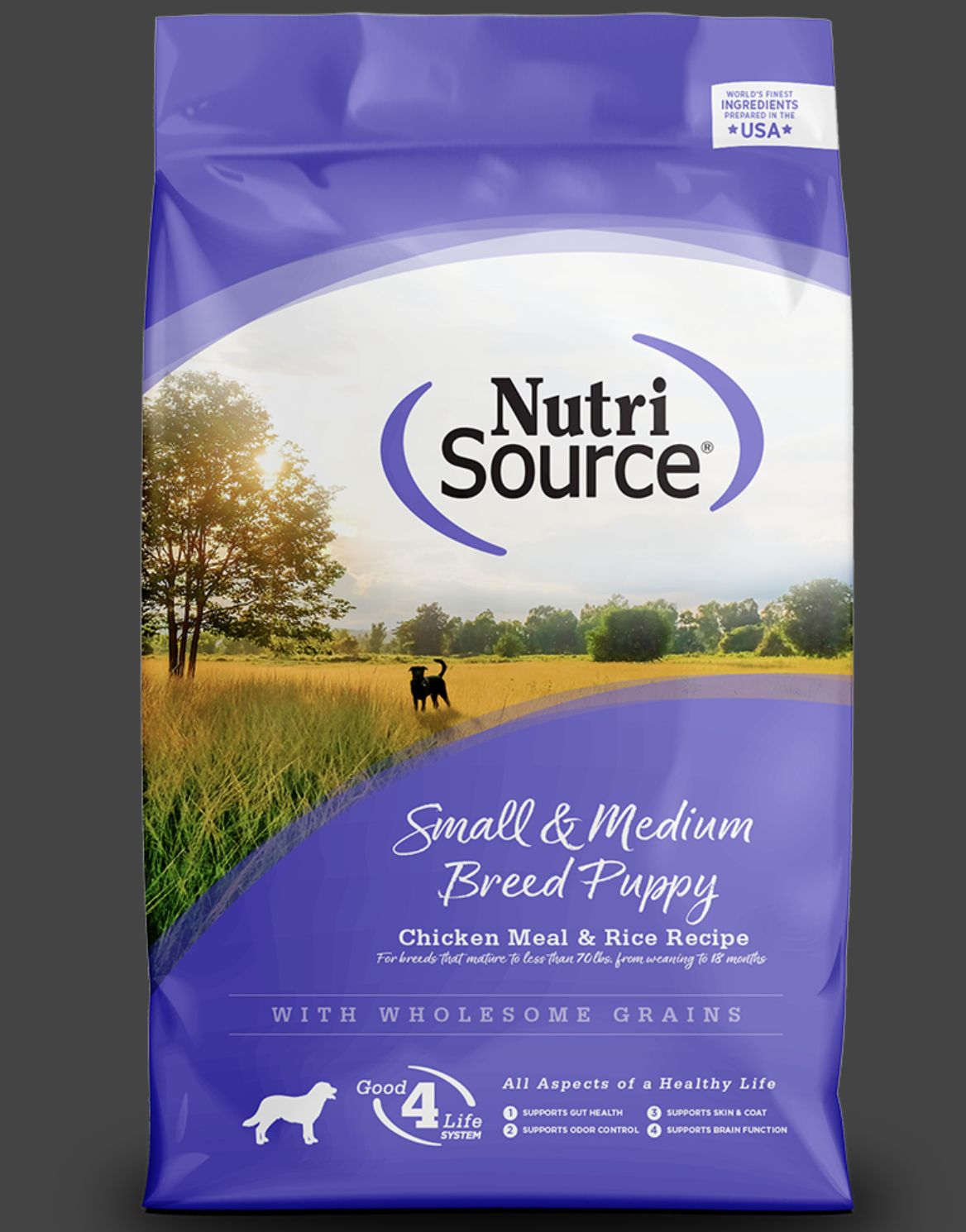 NutriSource Small Breed Puppy Formula Chicken &amp; Rice Recipe Dog Food 1.5lb