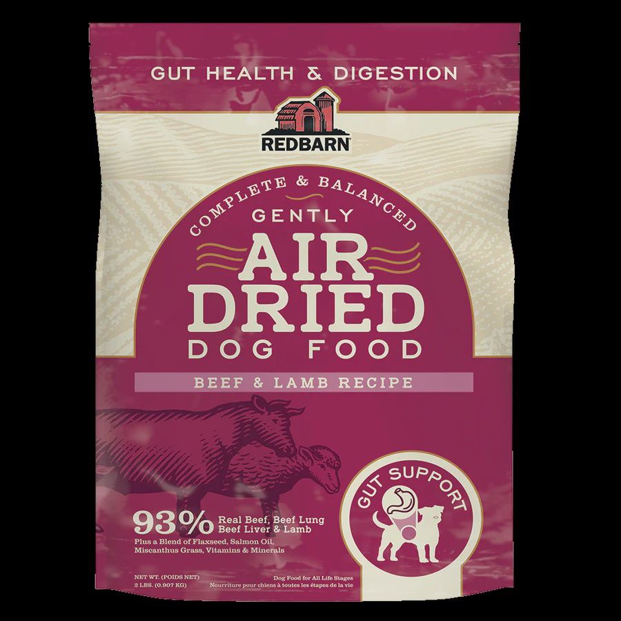 Redbarn Air Dried Gut Health and Digestion Beef &amp; Lamb Recipe Dog Food Trial Size 2.5oz