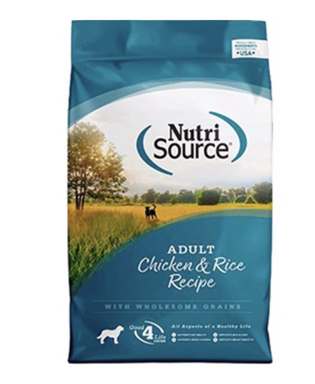 Nutrisource Adult Chicken &amp; Rice Formula Dog 26lb