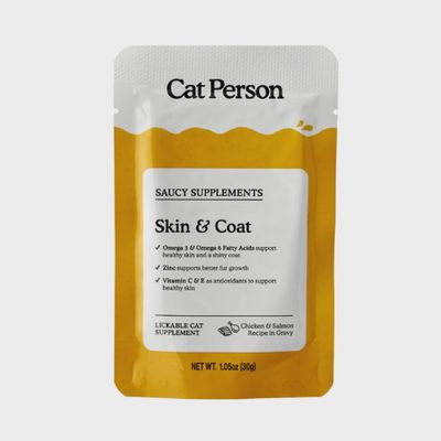 Cat Person Skin &amp; Coat Saucy Supplement Wet Pouch 1.05oz