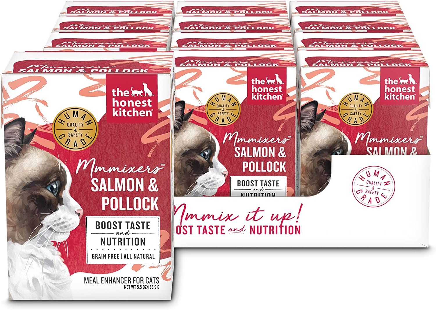 The Honest Kitchen Mmmixers Salmon &amp; Pollock Cat Food Meal Topper 5.5oz