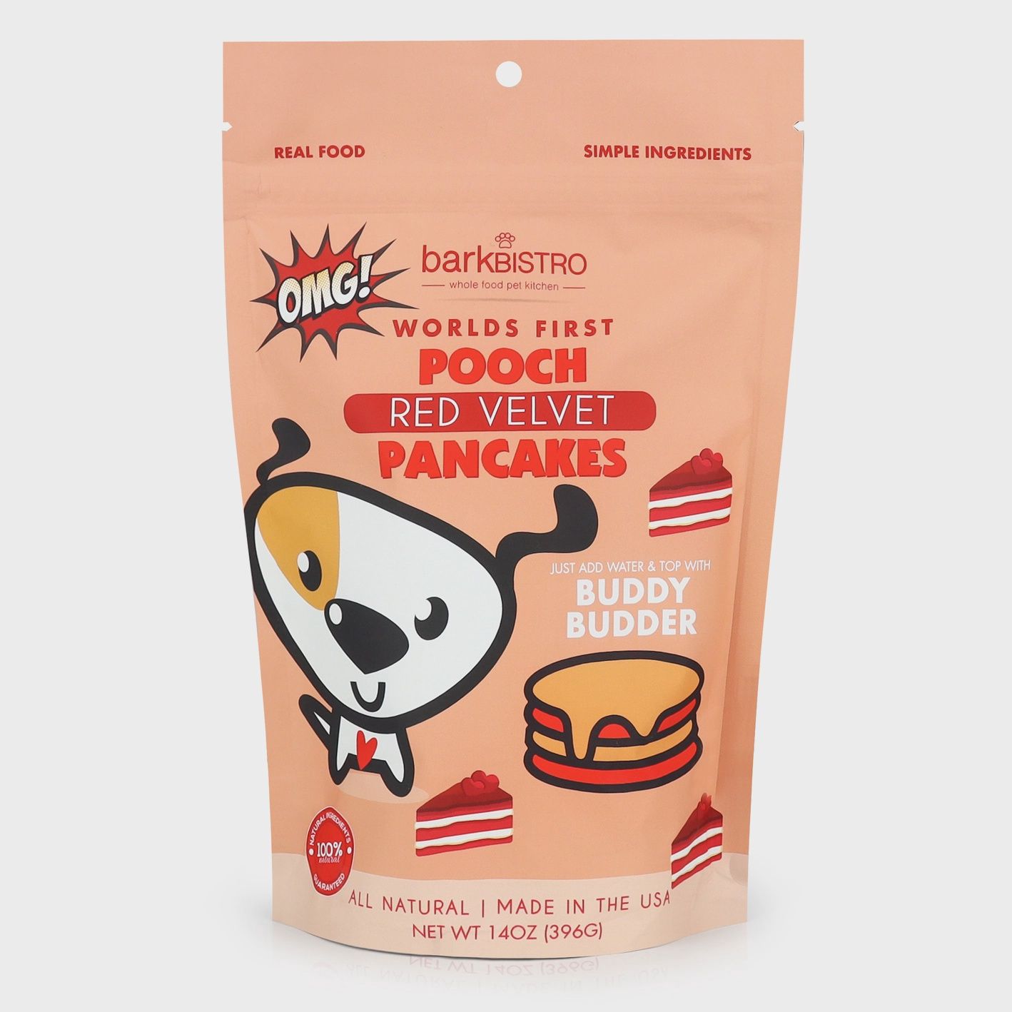 BarkBistro Dog Pancakes - Red Velvet 14oz