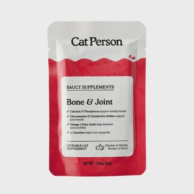 Cat Person Bone &amp; Joint Saucy Supplement Wet Pouch 1.05oz