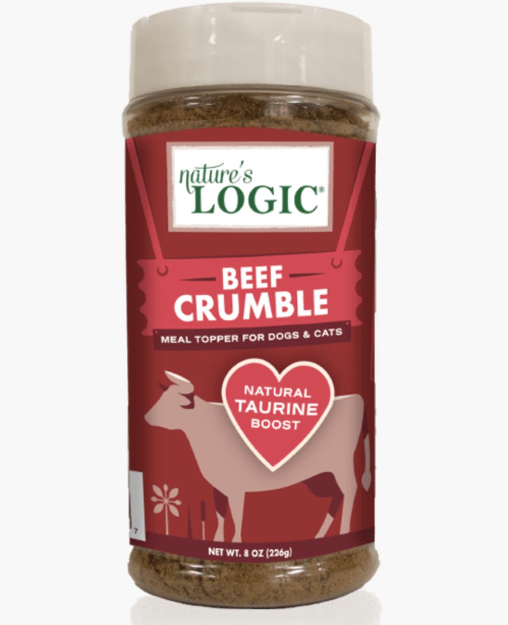 Nature&#39;s Logic Beef Crumble Meal Topper 8oz