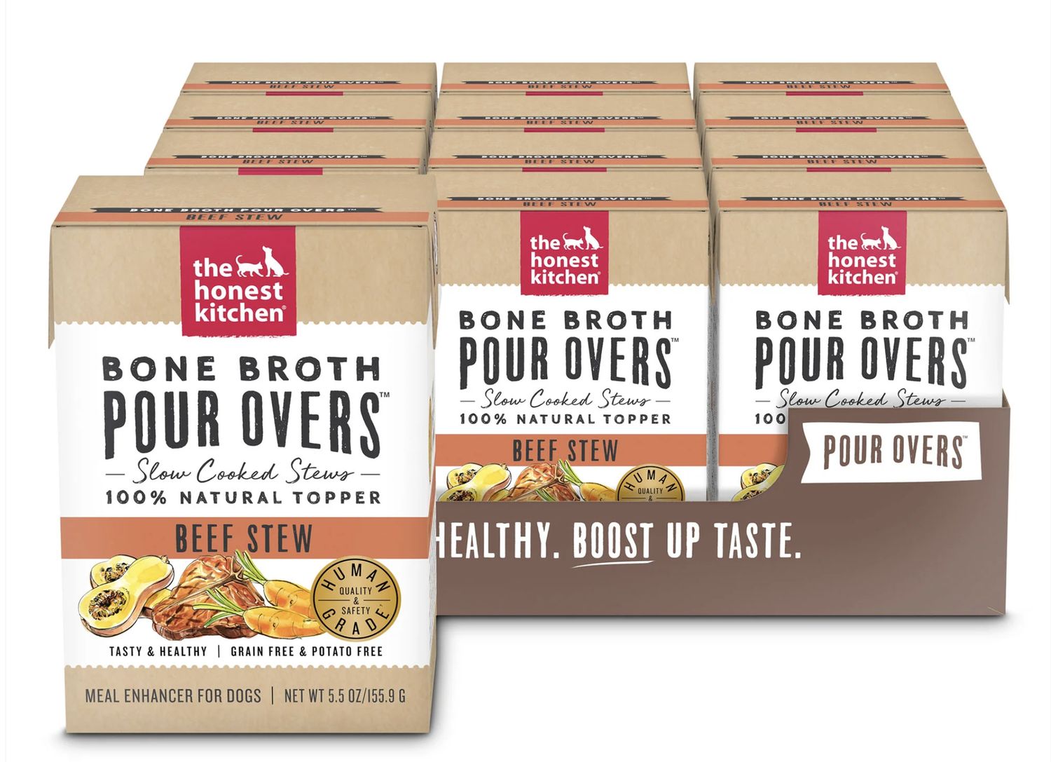 The Honest Kitchen Pour Over Bone Broth Beef Stew 5.5oz