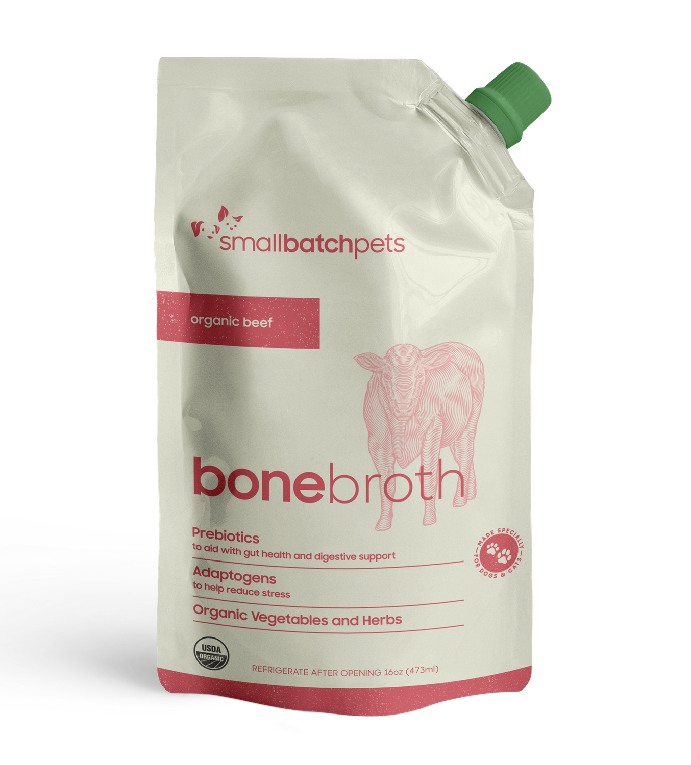 Smallbatch Shelf Stable Organic Beef Bone Broth 16oz