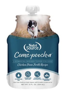 Nutrisource Come-Pooch-A chicken Broth Dog Food Topper - 12 oz