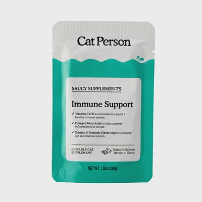 Cat Person Immune Support Saucy Supplement Wet Pouch 1.05oz