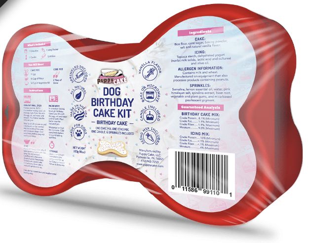 Puppy Cake Dog Birthday Cake Kit