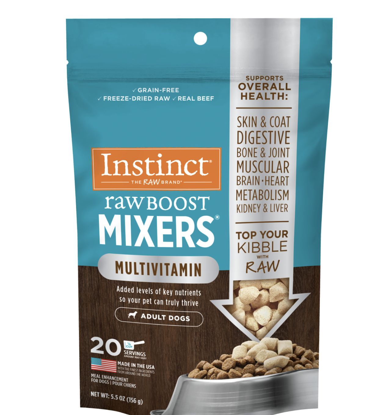 Instinct Freeze-Dried Raw Boost Mixers Adult Dog Multivitamin 5.5oz