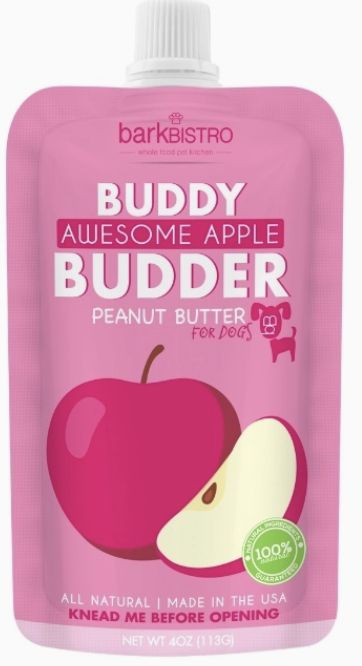Bark Bistro Awesome Apple Squeezable Peanut Butters 4oz