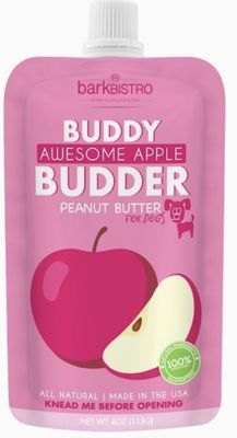 Bark Bistro Awesome Apple Squeezable Peanut Butters 4oz