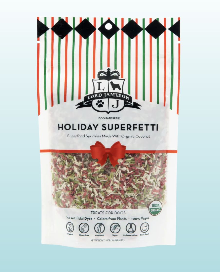 Lord Jameson Holiday Superfetti Dog Treat Topper 3 oz