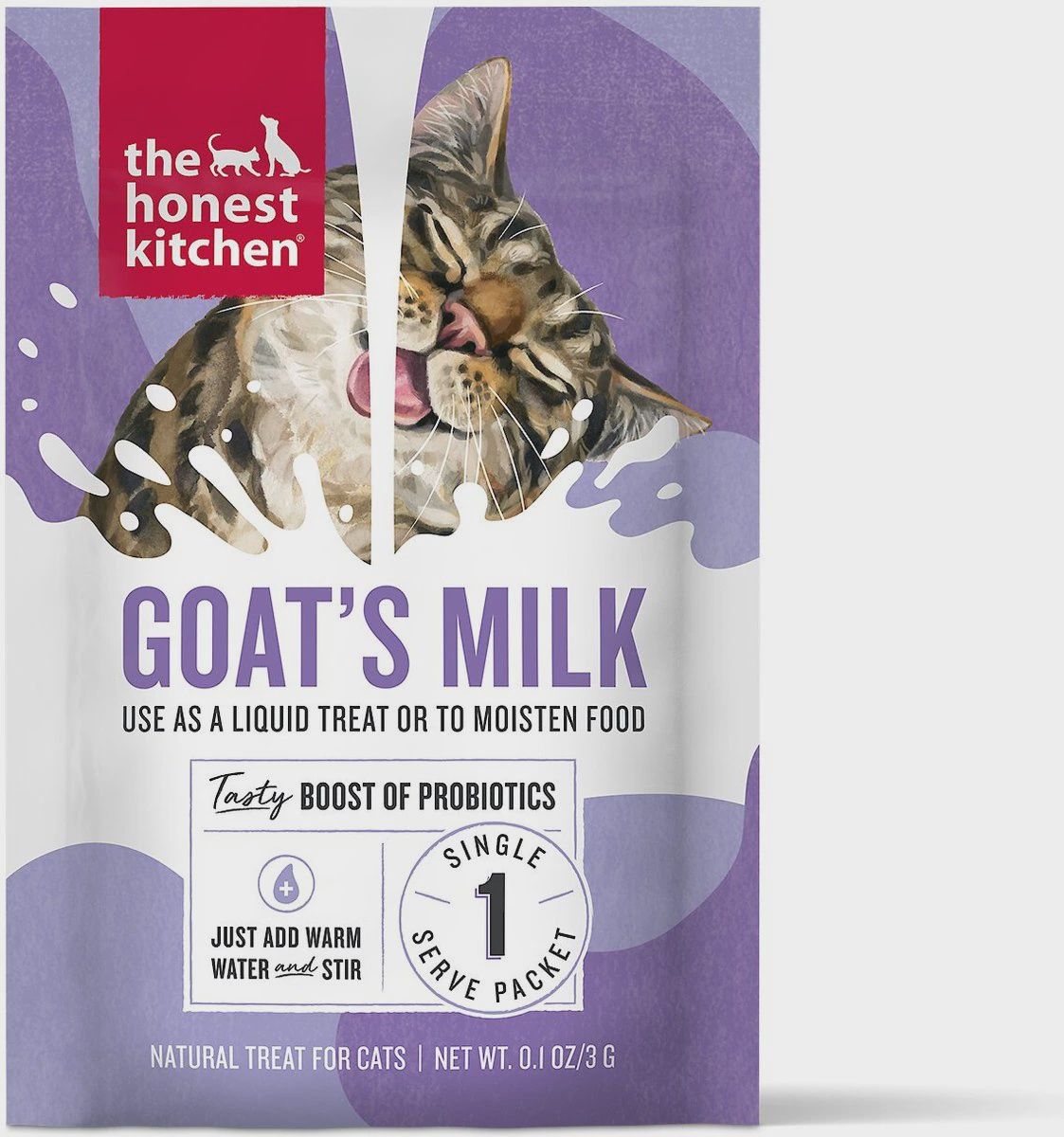 The Honest Kitchen Cat Instant Goat&#39;s Milk Single Serve Packet 0.1oz