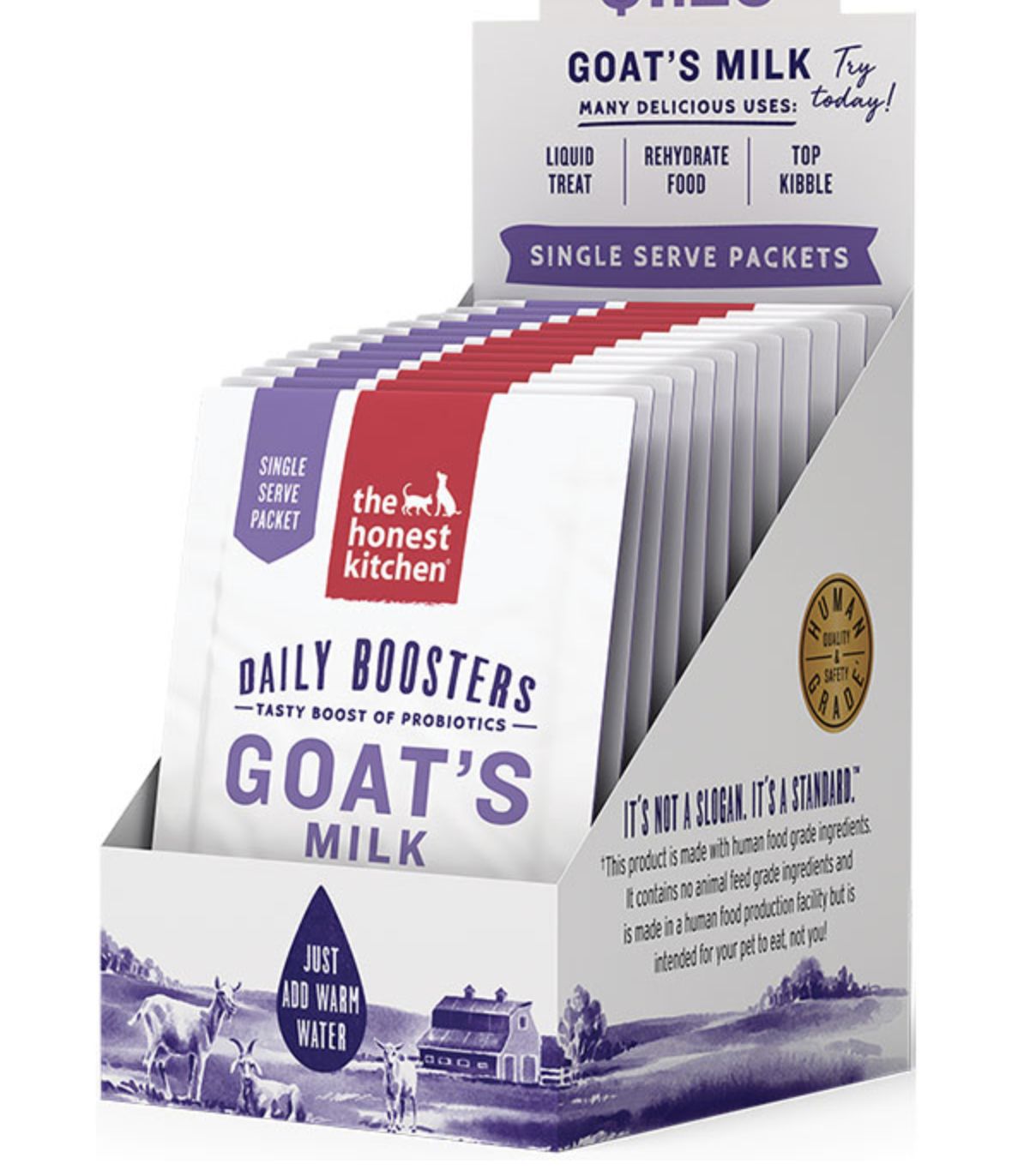 The Honest Kitchen Daily Booster Goats Milk Trial Packets