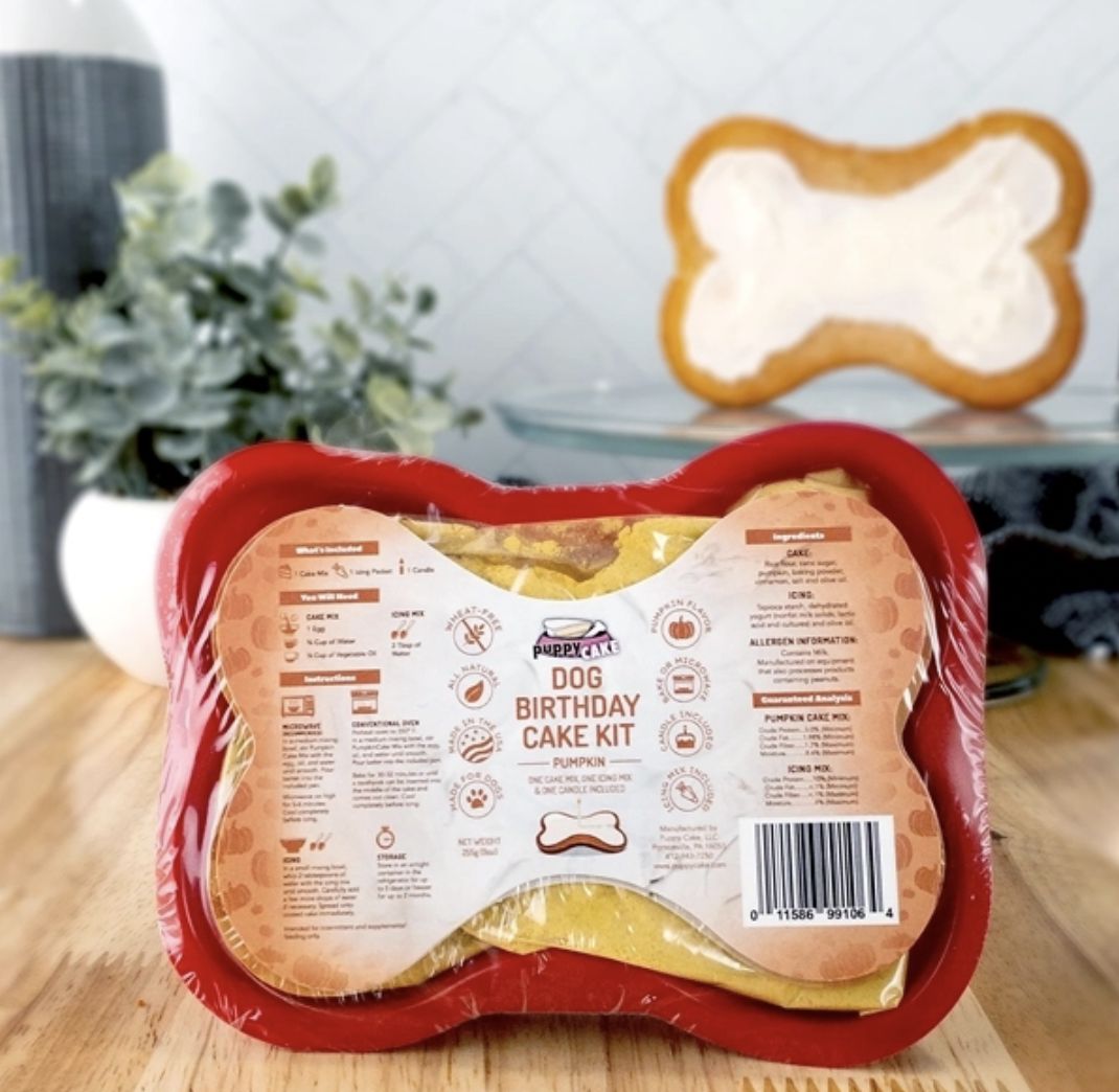 Puppy Cake Dog Birthday Cake Kit Pumpkin 9oz