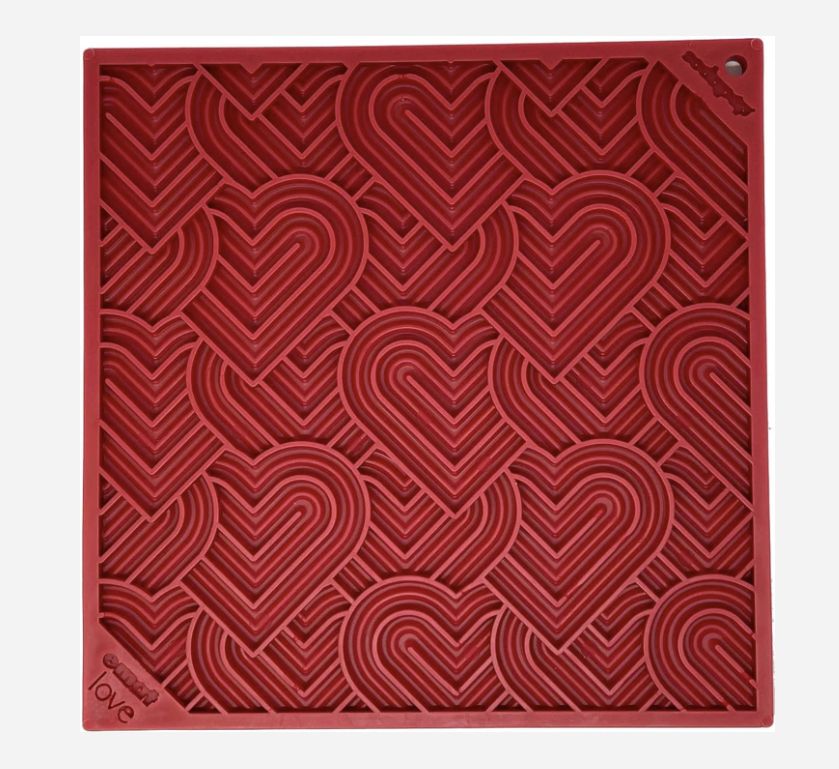 Sodapup Heart Design &quot;Love&quot; Enrichment Lick Mat - Small
