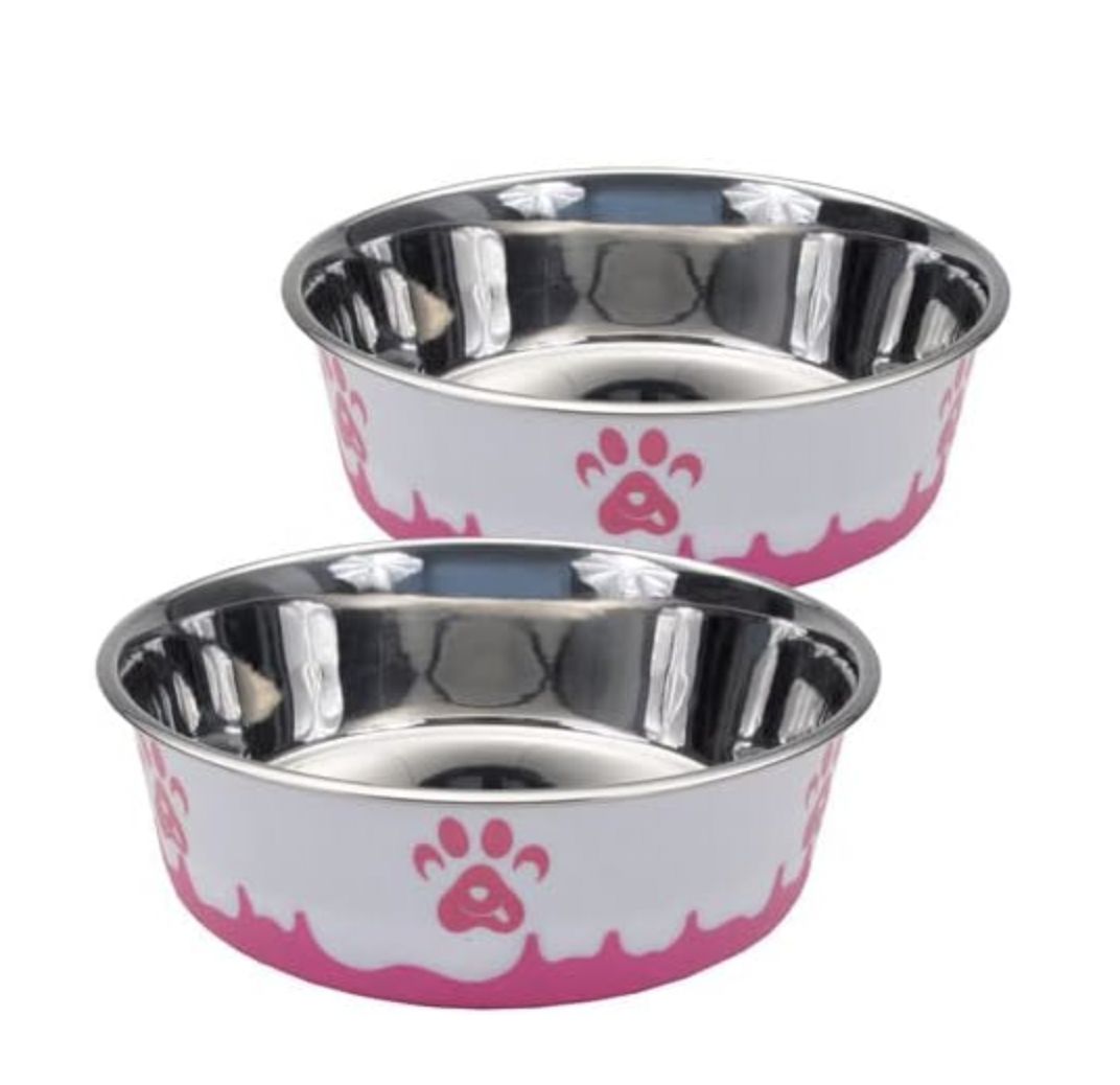 Maslow by Coastal Design Bowl Pink and White 6oz