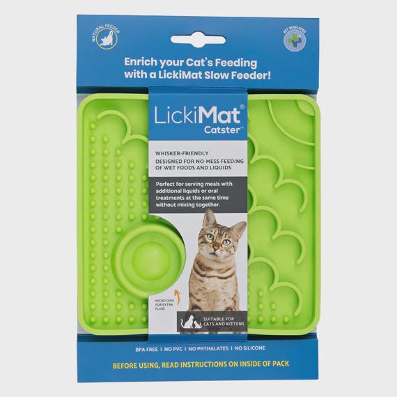 LickiMat Catster Slow Feeder Mat - Green