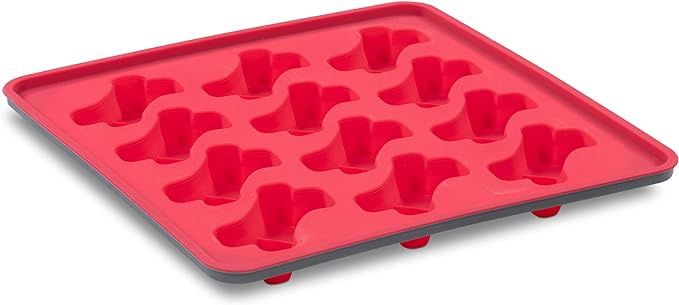 Messy Mutts Framed Silicone Bone Treat Making Mold Watermelon