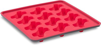 Messy Mutts Framed Silicone Bone Treat Making Mold Watermelon