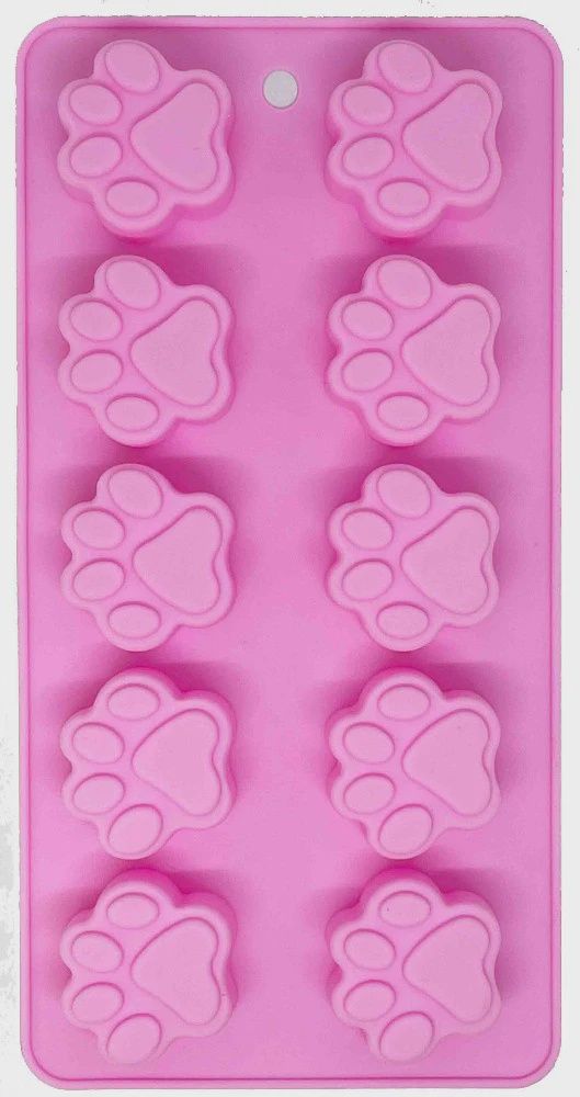 Dogtastic Paw Print Mold Pink