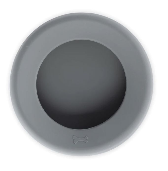 Messy Mutts Silicone No Spill Travel Bowl - Gray